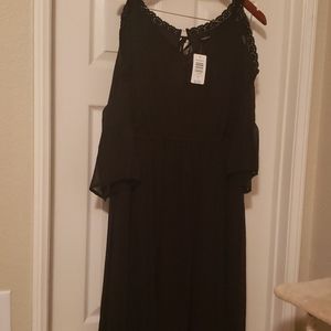 Torrid dress with peekaboo shoulder